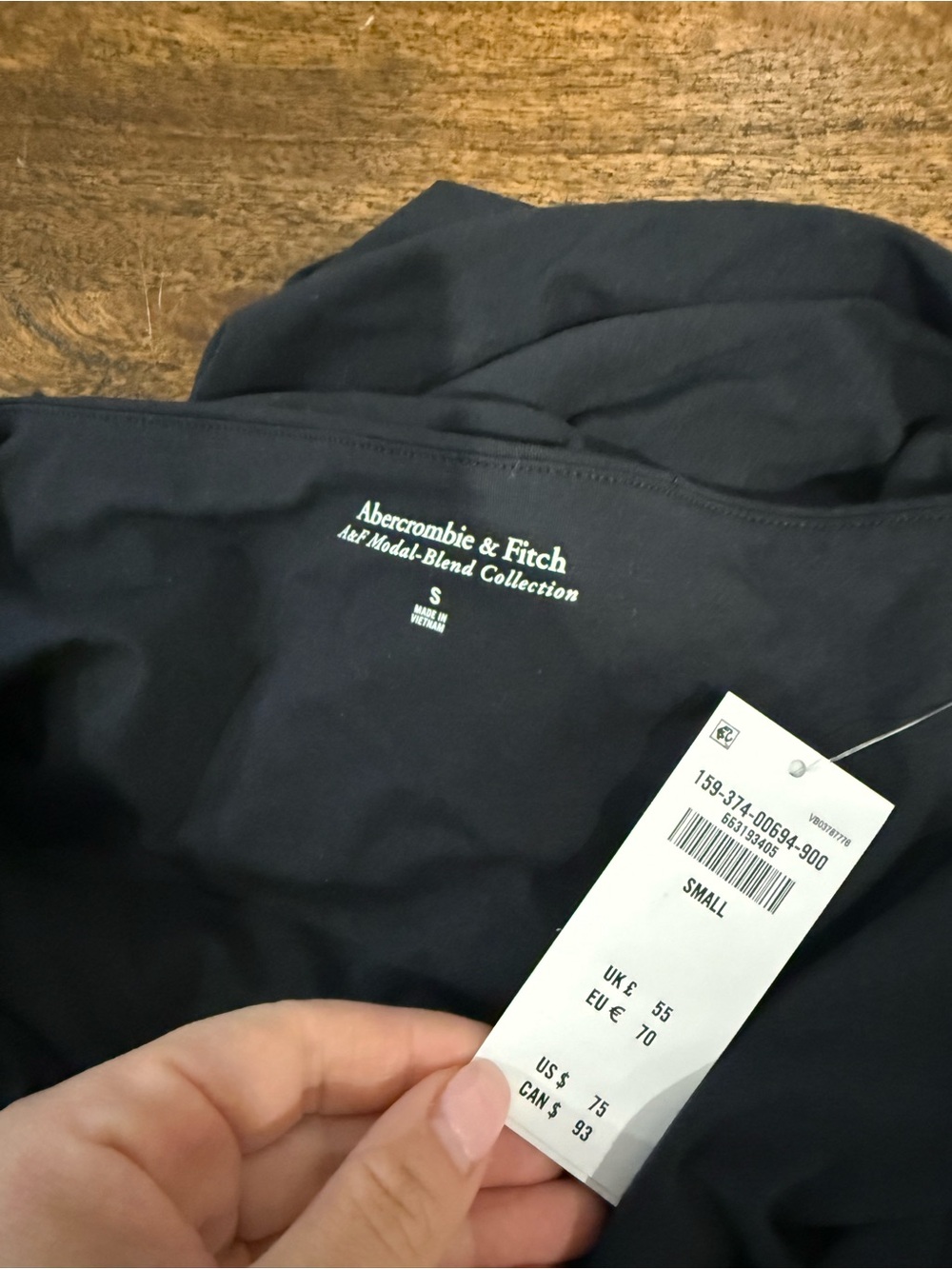 NWT Abercrombie & Fitch Bra Free Plunge Knit Long Sleeve Mini Dress - Picture 8 of 8